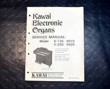 KAWAI X-130 X-230 RR10 RR20 Original Service Manual repair Schematic Diagrams segunda mano  Embacar hacia Argentina