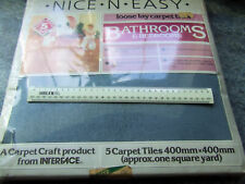 VINTAGE NICE N EASY LOOSE LAY 5 CARPET TILES FROM INTERFACE HOMEBASE OLD STOCK for sale  Shipping to South Africa