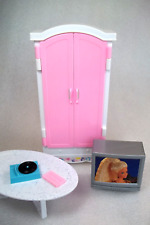 Barbie Folding Pretty House Living Room 1996 Entertainment Center Coffee Table for sale  Shipping to South Africa