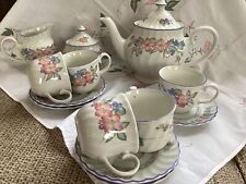 Used, Staffordshire Porcelain ‘ Cherry Orchard ‘ Tea Set With Tea Pot. for sale  Shipping to South Africa