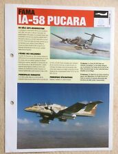 Delprado 2001 Fiche technique 2 pages Avion Fama IA-58 Pucara segunda mano  Embacar hacia Argentina