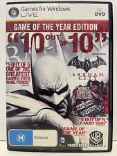 Batman Arkham City - PC DVD 3 Discos Rocksteady DC Comics (t11) Jogo do Ano, usado comprar usado  Enviando para Brazil