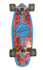 Kryptonics Penny Board Skate Madeira Caminhão Havaiano Rodas Vermelho Azul Floral comprar usado  Enviando para Brazil
