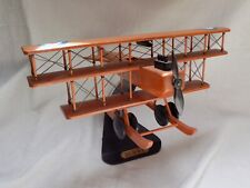 Used, Wooden Model of a Biplane on Plinth  'Reach For The Sky' for sale  MELTON MOWBRAY