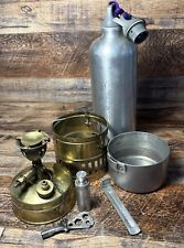 Vintage Optimus SVEA 123 Brass Camping Backpacking Travel Stove & SIGG Sweden, used for sale  Shipping to South Africa
