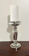 Suporte de vela pilar angustiado Mercury Glass Pedestal 9,5” de altura comprar usado  Enviando para Brazil