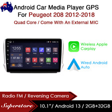 Usado, Unidad de cabeza GPS estéreo para automóvil CarPlay Android 13 de 10,1"" para Peugeot 208 12-18 segunda mano  Embacar hacia Argentina