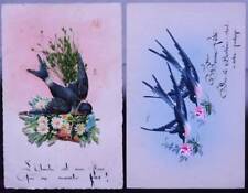Handmade postcards swallow d'occasion  Aix-les-Bains