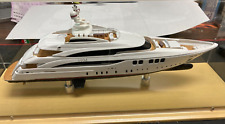 Modelo de barco iate artesanal 50M escala 1/160 modelo de resina cor branca comprar usado  Enviando para Brazil