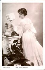 Miss Irene Vanbrugh RPPC postcard antique actress reading book lace dress , used for sale  BIRMINGHAM