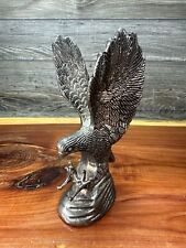 Antigo Hampshire estátua de águia banhada a prata decoração figura de pássaro 5" de altura, usado comprar usado  Enviando para Brazil