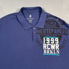 Camisa polo masculina clássica RocaWear 4XB Ne Step Ahead 99 hip hop folgada Street Wear comprar usado  Enviando para Brazil