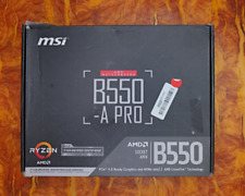 MSI B550-a Pro Socket AM4 AMD B550 Motherboard FOR PARTS/NOT WORKING READ DESCRI for sale  Shipping to South Africa