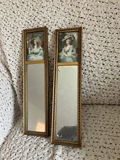 Vintage French Mirror Prints Pair , used for sale  Shipping to South Africa