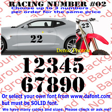 Racing numbers vinyl for sale  Elk Grove
