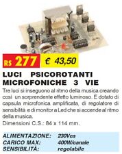 Luci psicorotanti microfoniche usato  Italia