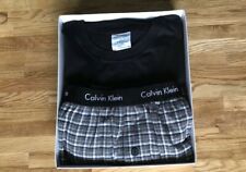 Juego de pijamas Calvin Klein negro manga larga top y gris a cuadros a cuadros parte inferior L precio de venta sugerido por el fabricante £65 segunda mano  Embacar hacia Argentina