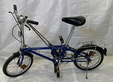 Bicicletta pieghevole blu for sale  Shipping to Ireland