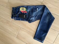 jeans dsquared salopette usato  Cava De Tirreni