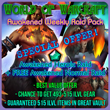 WoW Boost Awakened Raid Weekly Combo Pack Heroic + Free Normal Service Carry comprar usado  Enviando para Brazil