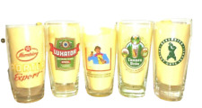 5 VEB German Democratic Republic GDR Rare Multiples East German Beer Glasses, used for sale  Shipping to South Africa