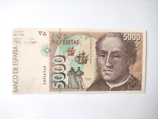 Spain 5000 pesetas usato  Italia
