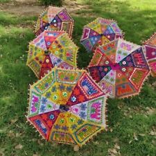 Venta al por mayor lote vintage paraguas decorativo bordado indio sombrilla sombrilla segunda mano  Embacar hacia Argentina
