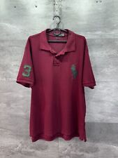 Polo Ralph Lauren Męska koszulka polo Custom Fit Big Pony Rozmiar XXL Klasyczne wino na sprzedaż  Wysyłka do Poland