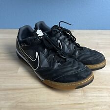 Zapatos de fútbol de interior Nike 5 Gato LTR talla 13 negros blancos goma 415123-001 segunda mano  Embacar hacia Argentina