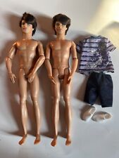 Used, (2) Barbie 2011 Brunette Rooted Hair KEN RYAN Articulated DOLL  Loose Knees for sale  Shipping to South Africa