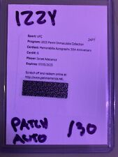 Used, 2023 Panini UFC Immaculate Israel Adesanya Memorabilia Auto 30th Redemption for sale  Shipping to South Africa