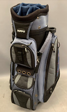HIPPO 14 Way Golf Cart Trolley Club Bag Black Blue Grey AJ18 for sale  Shipping to South Africa