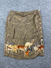 Used, Vintage Breeze by Dorothy Schoelen Skirt Women's Small African Print USA Buttons for sale  Shipping to South Africa