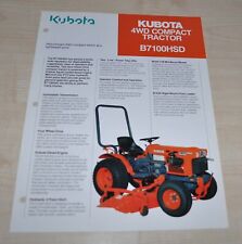 Kubota B7100HSD 4WD Kompaktowy ciągnik wysokoprężny Japońska broszura na sprzedaż  PL