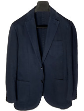 LBM 1911 LUIGI BIANCHI MANTOVA 42R 42it Unlined Navy Sport Coat - Patch Pocket for sale  Shipping to South Africa