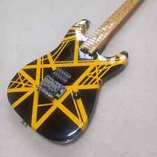 Usado, Guitarra eléctrica cuerpo de guitarra negro, rayas amarillas, tuerca de bloqueo, guitarra Floyd Rose segunda mano  Embacar hacia Argentina