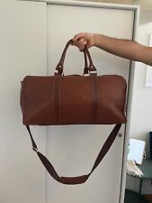 mens leather weekend bag for sale  LONDON