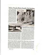 1942 Marzec Popular Mechanics Magazine Artykuł Puste drewniane bloki Uproszczenie na sprzedaż  Wysyłka do Poland