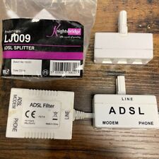 Usado, ADSL Filter & Splitter Packung Internet & Breitband Microfilter - 4 Gebraucht segunda mano  Embacar hacia Argentina