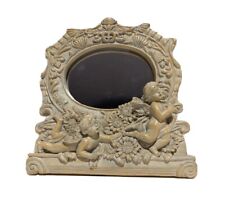 Vtg Ornate "Wang's International" Renaissance Angel Mirror Free Standing 7.5" for sale  Shipping to South Africa