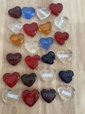 Glass hearts valentines for sale  Colwich