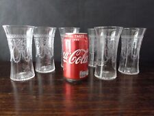 6x Antique Pall Mall Acid Etched Crystal Tumblers Glasses  h13cm, used for sale  Shipping to South Africa