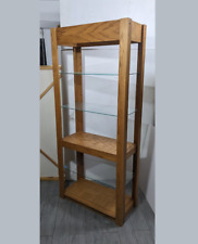 wood etagere display glass for sale  Aurora