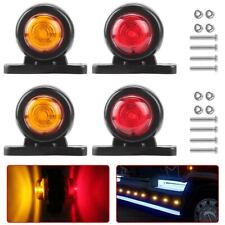 4PCS  LED Trailer Truck 12~24V Side Marker Yellow Red Clearance Light Indicators for sale  Shipping to South Africa
