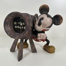 Escultura de mesa de estilo vintage de Disney Mickey Mouse con marco de imagen extraíble segunda mano  Embacar hacia Argentina