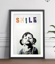 Usado, Banksy Smile Kid Art incriminou Poster Impressão Arte Foto 4 Tamanhos comprar usado  Enviando para Brazil