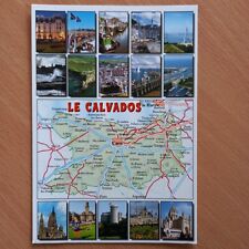 Postcard map calvados for sale  LLANDINAM