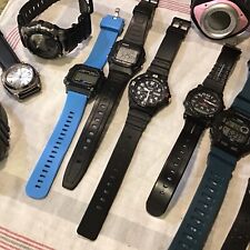 Lote de 10 relógios esportivos digitais masculinos vintage Armitron, Casio, Timex, 4 funcionando comprar usado  Enviando para Brazil