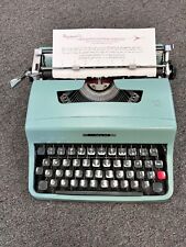 OLIVETTI Lettera 32 REFURBISHED - Mint - SCRIPT typeface, NEW platen, cool GREEN for sale  Shipping to South Africa