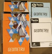 BJU Press Geometry 4th Edition Set Text Teacher's Edition books Tests Answer Key segunda mano  Embacar hacia Mexico